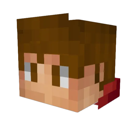 Omeega_ Minecraft avatar head, 3D render