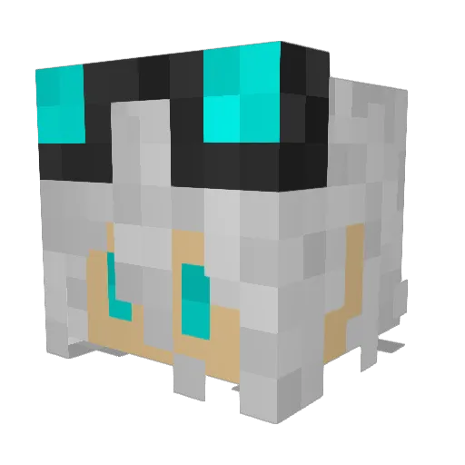 Omega0738 Minecraft avatar head, 3D render