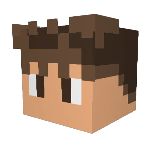 Omega106 Minecraft avatar head, 3D render