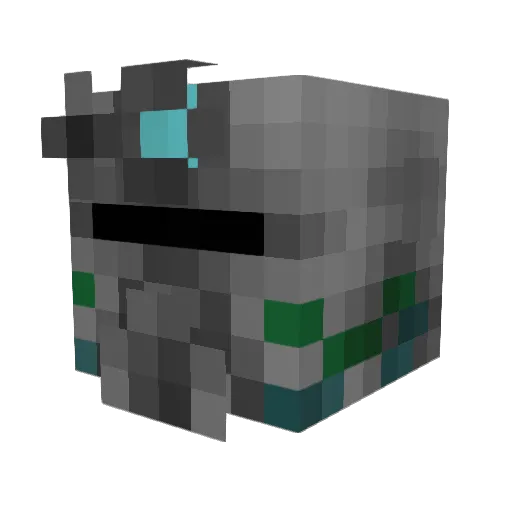 Omega12172 Minecraft avatar head, 3D render