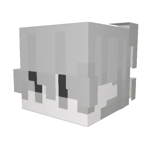 Omega18500 Minecraft avatar head, 3D render