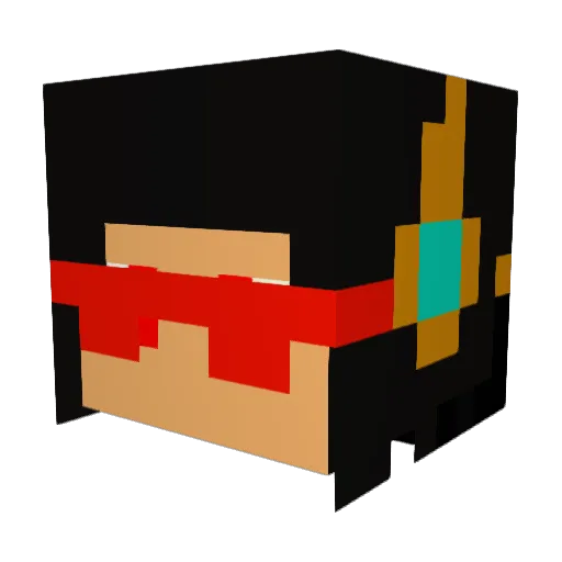 Omega2776 Minecraft avatar head, 3D render