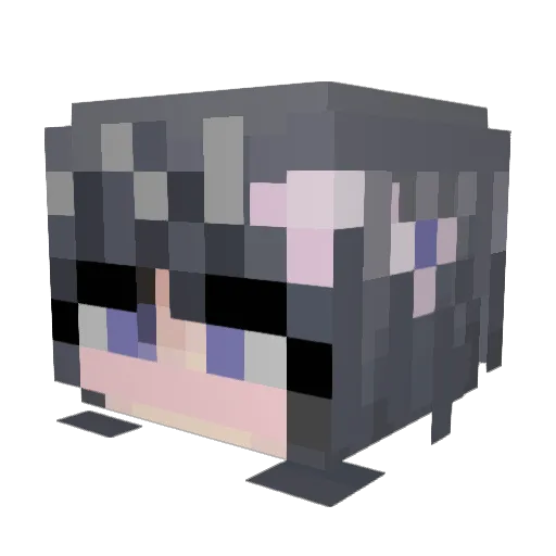 OmegaArg Minecraft avatar head, 3D render