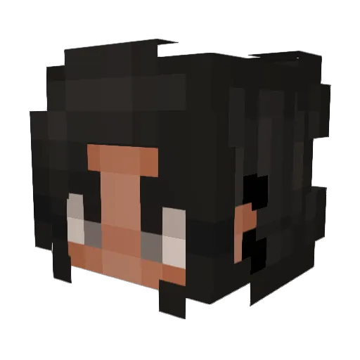 OmegaBeast666 Minecraft avatar head, 3D render