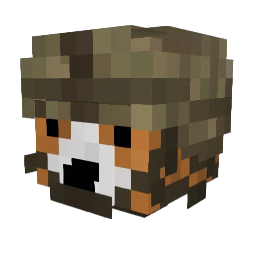 OmegaBezAlfy Minecraft avatar head, 3D render