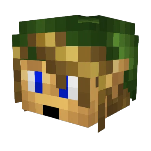OmegaIXIUltima Minecraft avatar head, 3D render