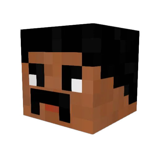 OmegaJulio Minecraft avatar head, 3D render