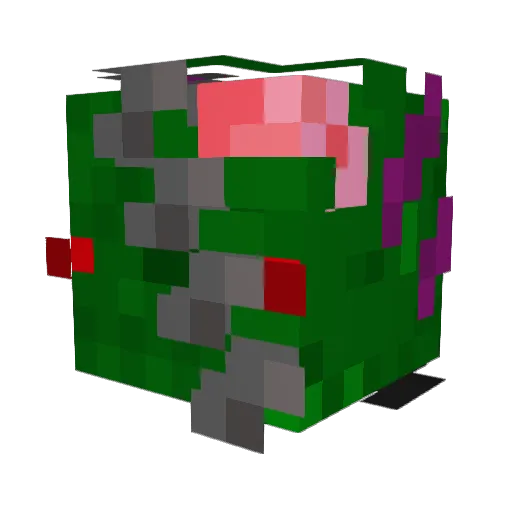 OmegaKitty07 Minecraft avatar head, 3D render