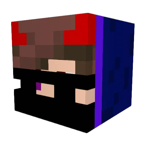 OmegaLatias Minecraft avatar head, 3D render