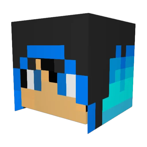 OmegaOreo Minecraft avatar head, 3D render