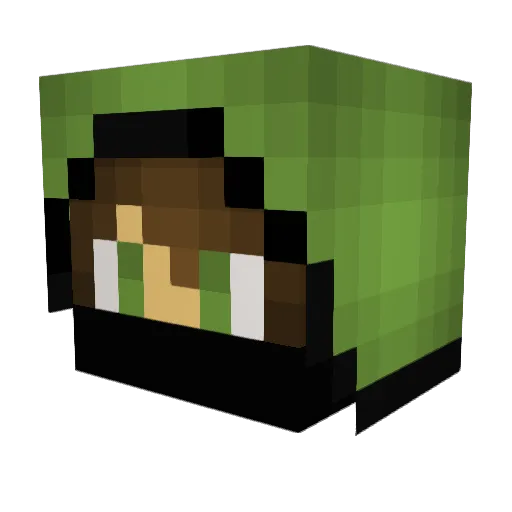 OmegaSammy Minecraft avatar head, 3D render