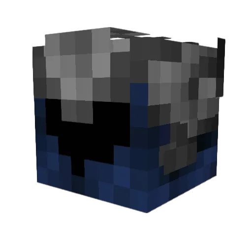 OmegaZuLuL Minecraft avatar head, 3D render