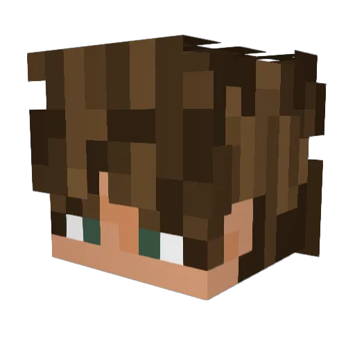Omega_3025 Minecraft avatar head, 3D render