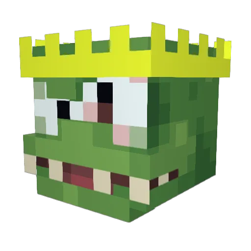 Omega_Crafts Minecraft avatar head, 3D render