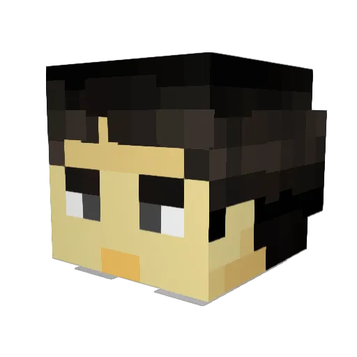 Omega_Iota Minecraft avatar head, 3D render