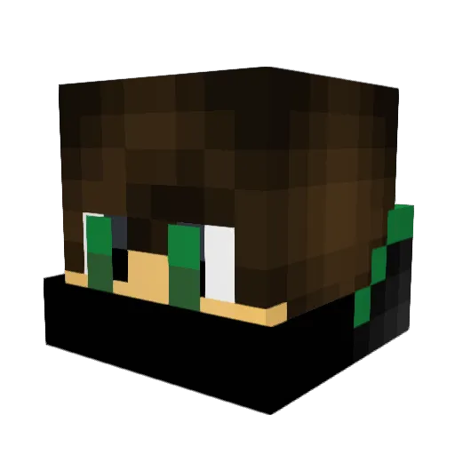 Omega_Matt Minecraft avatar head, 3D render