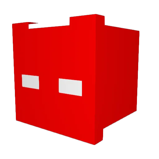 Omega_One Minecraft avatar head, 3D render