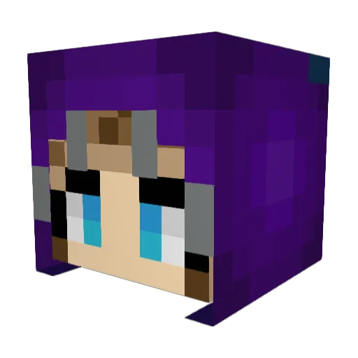 Omega_Sama Minecraft avatar head, 3D render