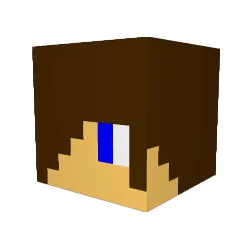 Omega_Zed Minecraft avatar head, 3D render