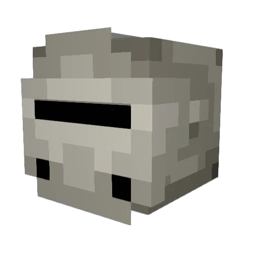 Omegalok Minecraft avatar head, 3D render