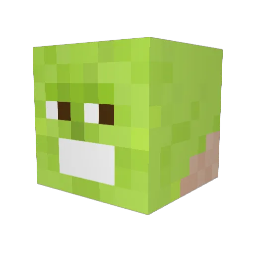 OmegasDive Minecraft avatar head, 3D render