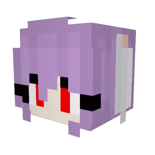 Omegashion Minecraft avatar head, 3D render