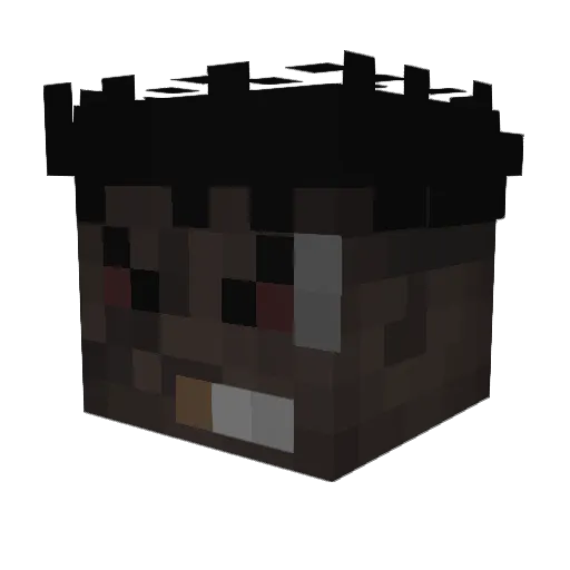 Omegon99 Minecraft avatar head, 3D render