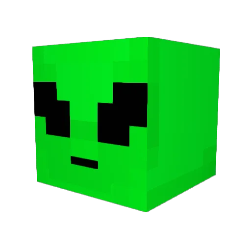 Omeleta98 Minecraft avatar head, 3D render