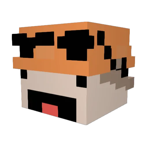 Omenaboy27 Minecraft avatar head, 3D render