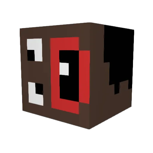 Omensis Minecraft avatar head, 3D render