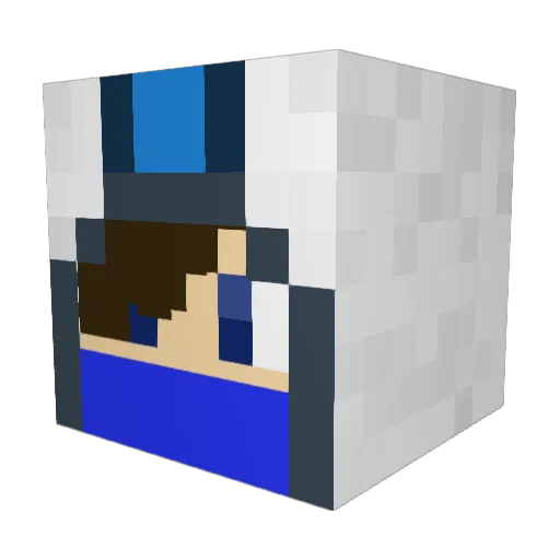 Omer6356 Minecraft avatar head, 3D render