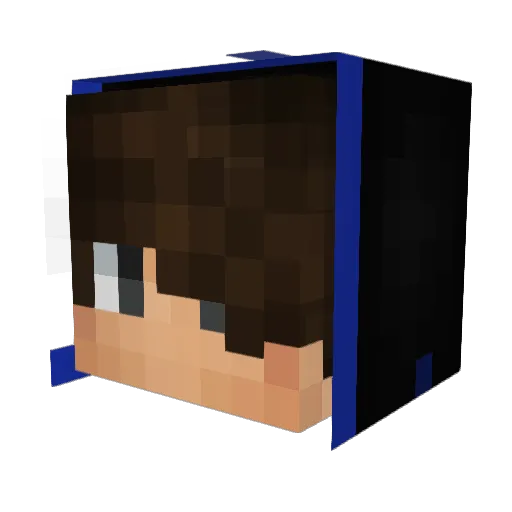 OmerStyleYT Minecraft avatar head, 3D render