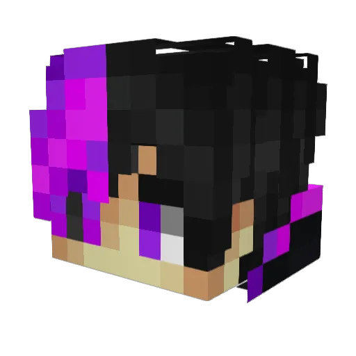 OmerYggt Minecraft avatar head, 3D render