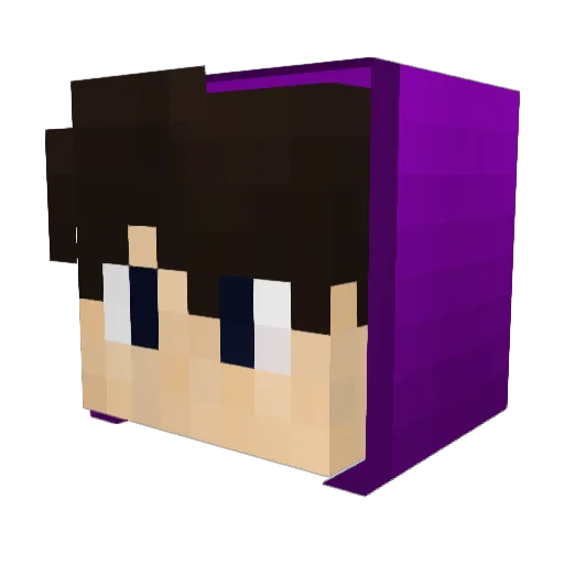 Omerusinho Minecraft avatar head, 3D render
