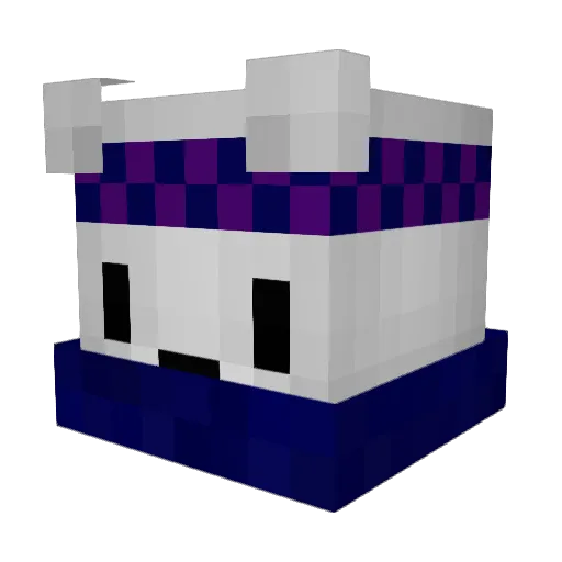 Ometrix Minecraft avatar head, 3D render