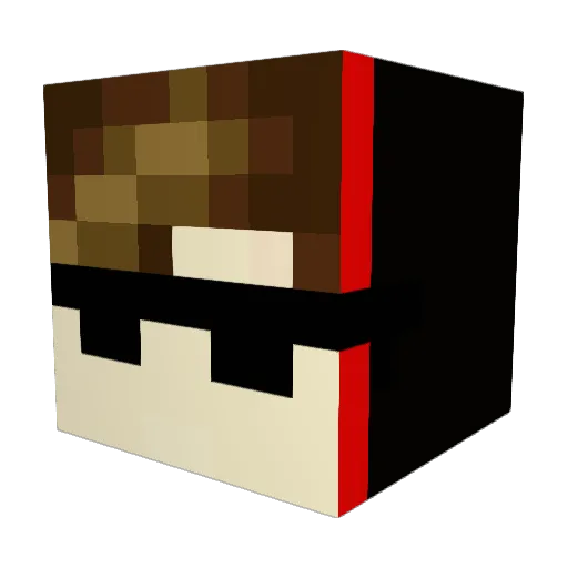 OmexLukas Minecraft avatar head, 3D render