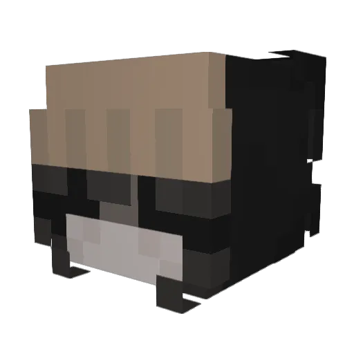 Omexce Minecraft avatar head, 3D render
