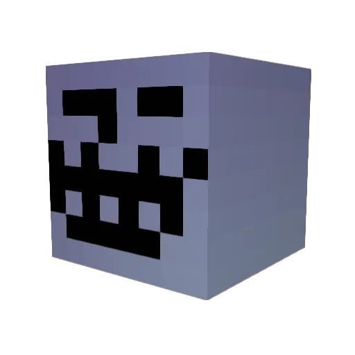 OmgCal Minecraft avatar head, 3D render