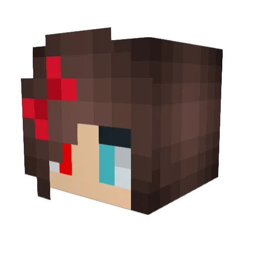 OmgFay Minecraft avatar head, 3D render