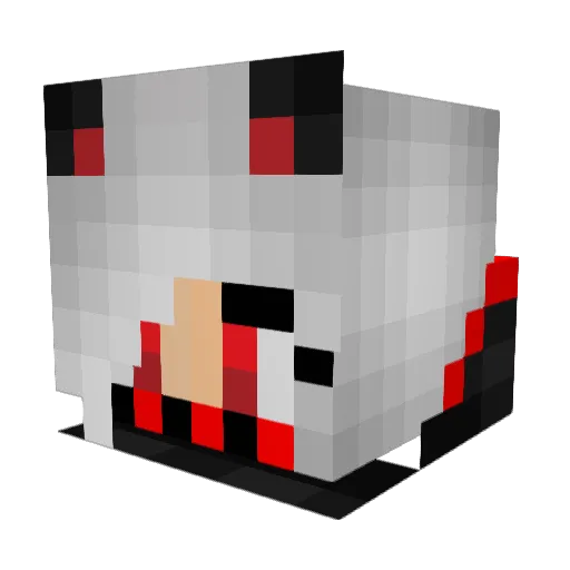 OmgItsAshley Minecraft avatar head, 3D render
