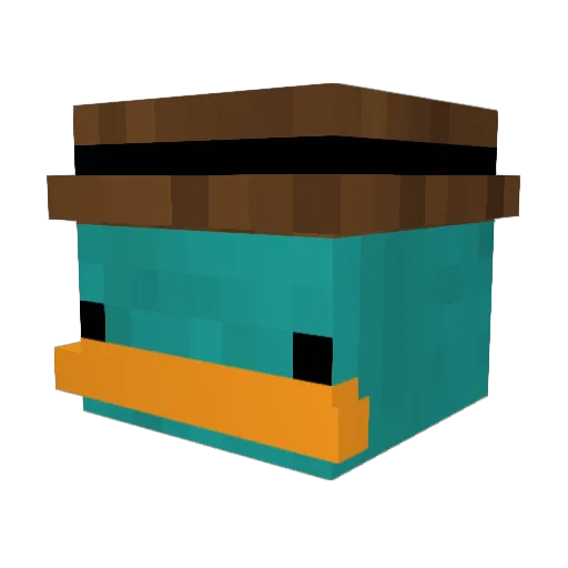 OmgItsGarrett Minecraft avatar head, 3D render
