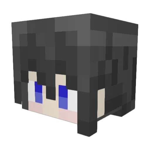 OmgItsSis Minecraft avatar head, 3D render