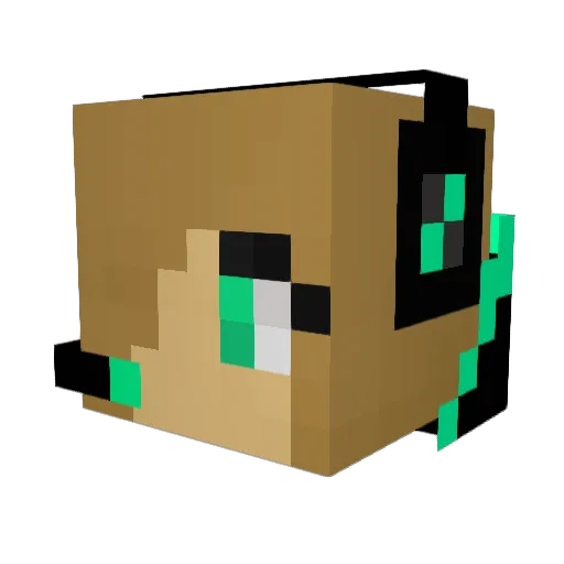 OmgItzAJ Minecraft avatar head, 3D render
