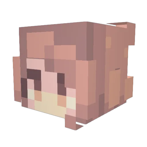 OmgItzLava Minecraft avatar head, 3D render