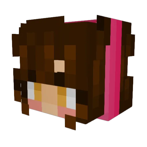 OmgSiv Minecraft avatar head, 3D render