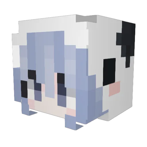 Omghaha0_o Minecraft avatar head, 3D render