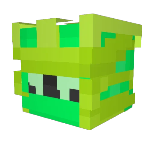 Omgi6YT Minecraft avatar head, 3D render