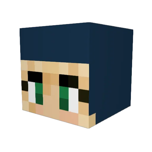 Omgung Minecraft avatar head, 3D render