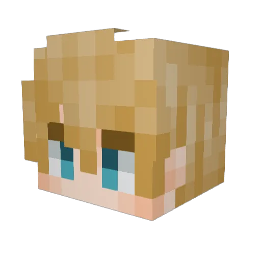 Omi2121 Minecraft avatar head, 3D render