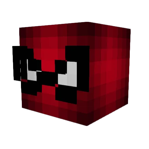 Omi_King Minecraft avatar head, 3D render
